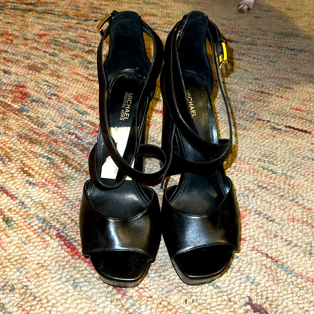 Michael By Mk Platform Open Toe Heels - image 1